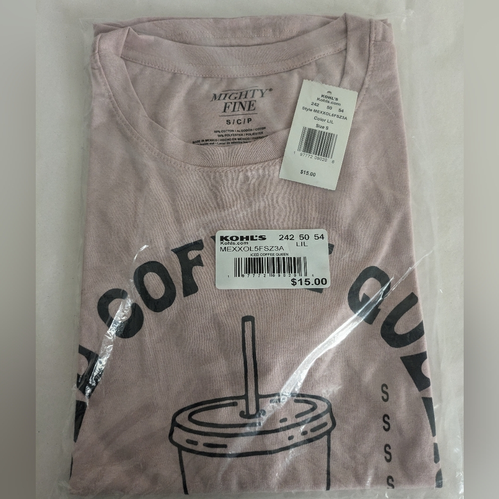 Mighty Fine Pink 'Iced Coffee Queen' Tee - Picture 3 of 8